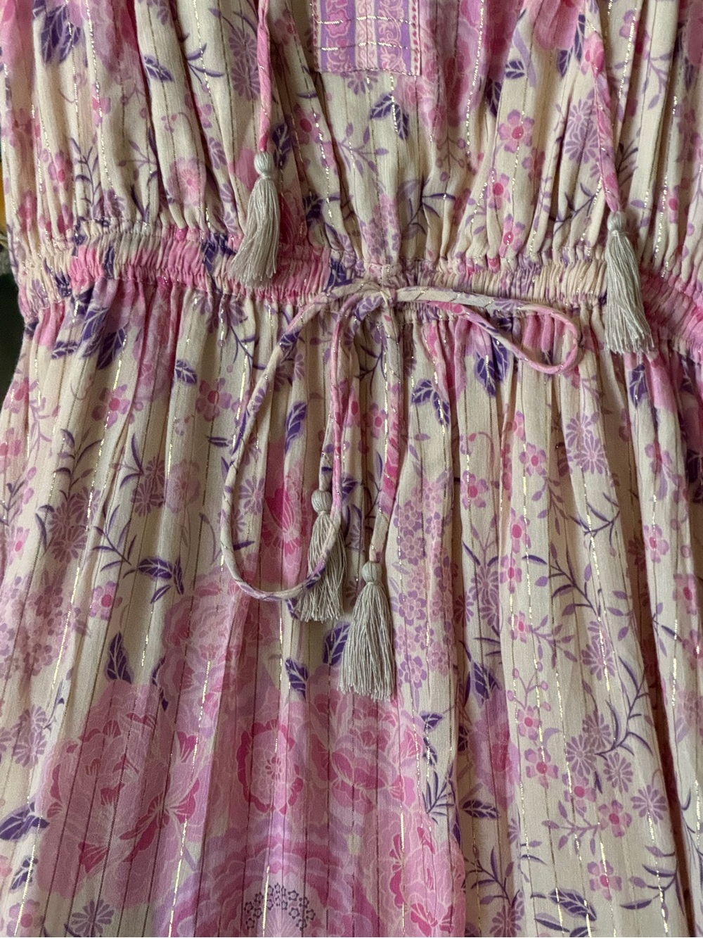 Spell Pink Lavender Floral Midi Dress - Picture 16 of 16